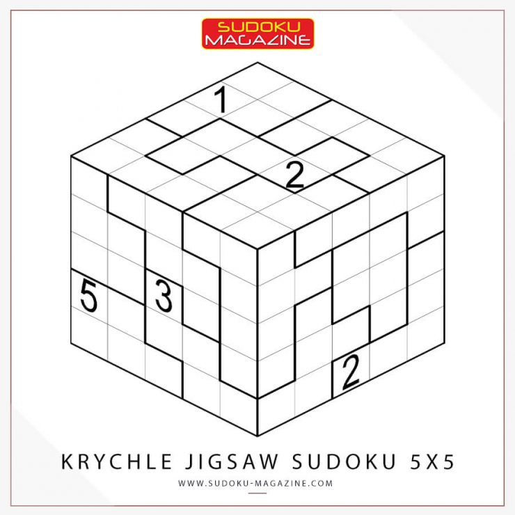 Krychle Jigsaw Sudoku 5x5