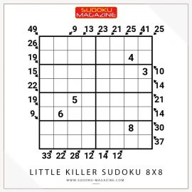 Little Killer Sudoku 8x8