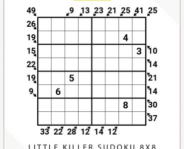 Little Killer Sudoku 8x8