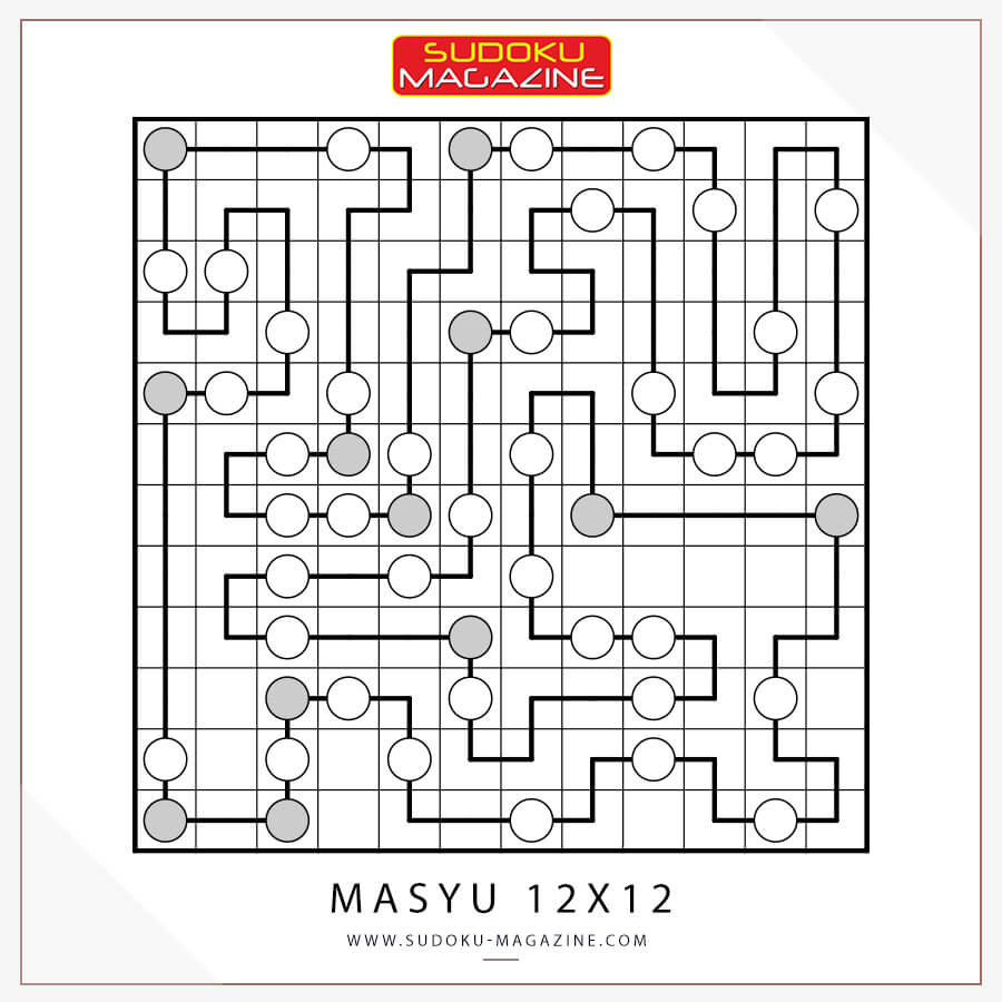 Masyu 12x12 Solution