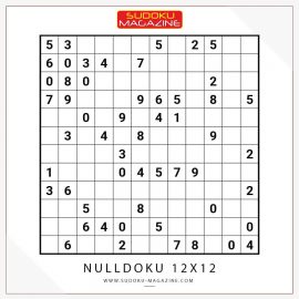Nulldoku 12x12