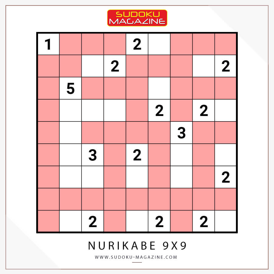 Nurikabe 9x9 Solution