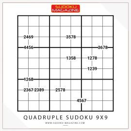 Quadruple Sudoku 9x9