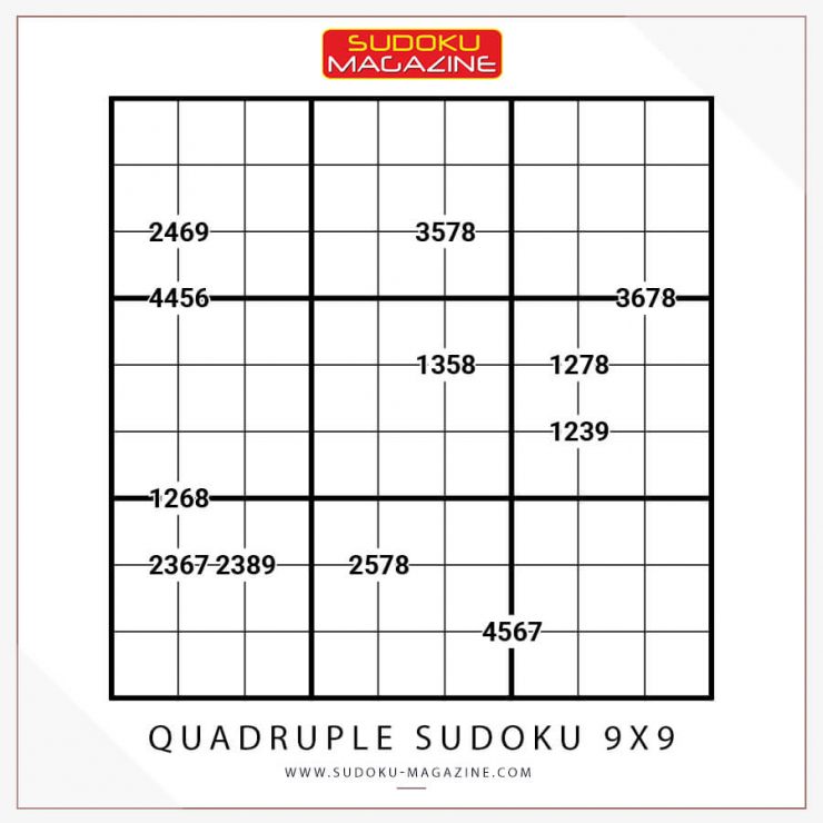 Quadruple Sudoku 9x9