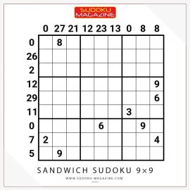 Sandwich Sudoku 9x9