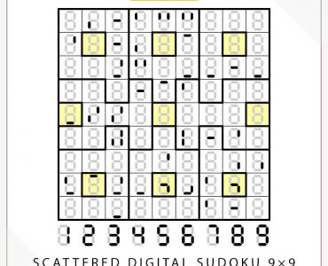 Scattered Digital Sudoku 9×9