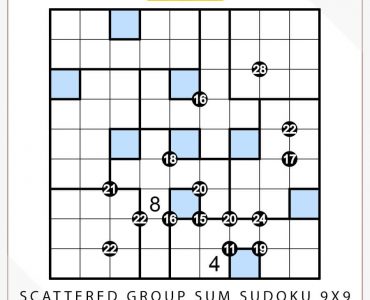 Scattered Group Sum Sudoku 9x9