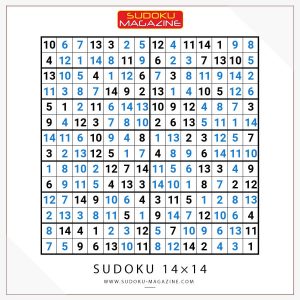 Sudoku 14x14 Solution
