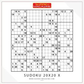 Sudoku 20x20 X