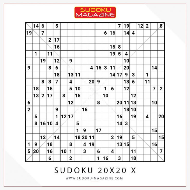 Sudoku 20x20 X