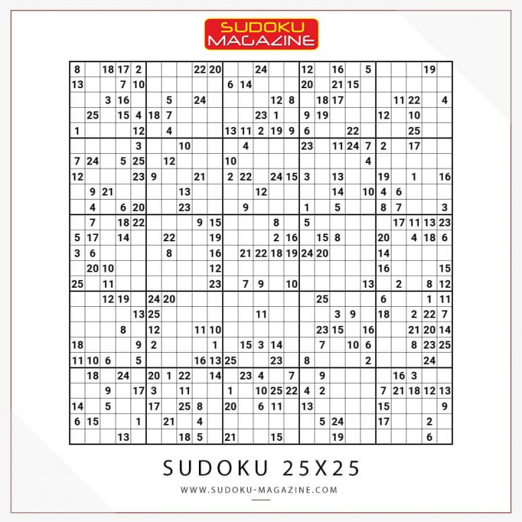 Sudoku 25x25