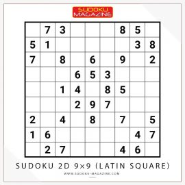 Sudoku 2D 9×9 (Latin Square)