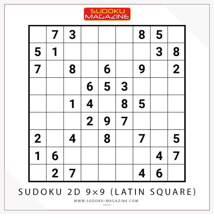 Sudoku 2D 9×9 (Latin Square)