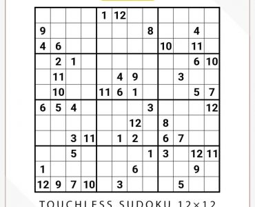 Touchless Sudoku 12×12