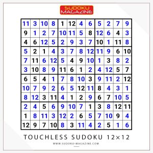 Touchless Sudoku 12×12 Solution