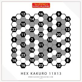 Hex Kakuro 11x13