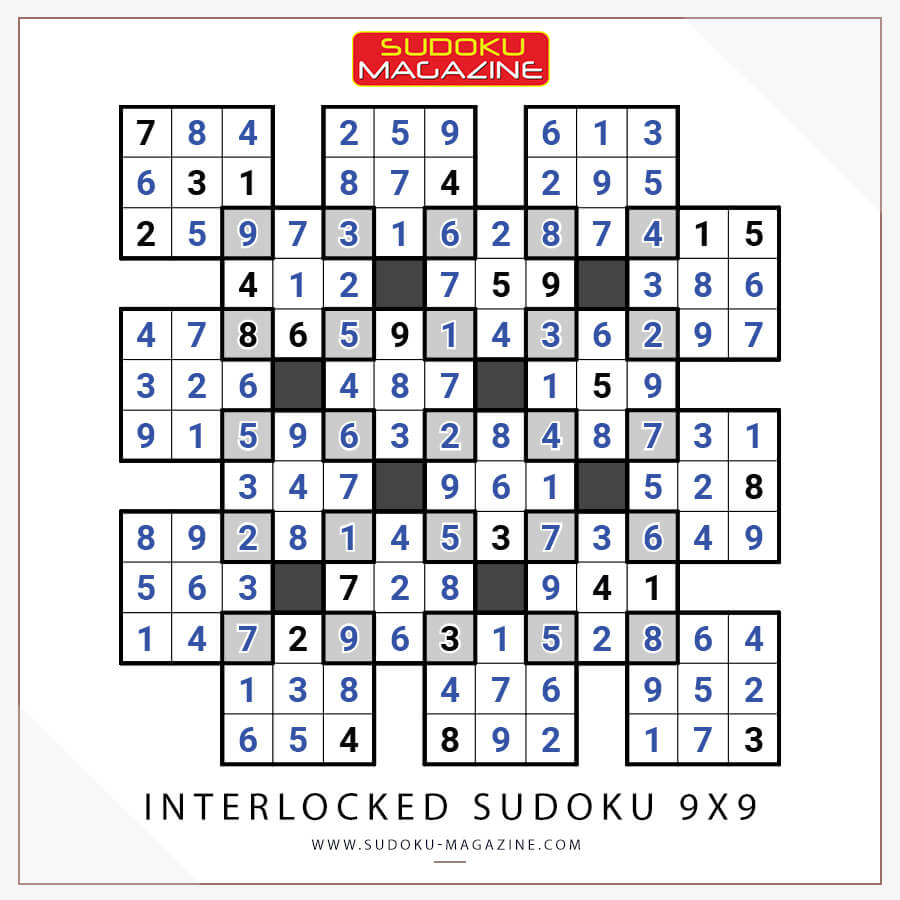 Interlocked Sudoku 9x9 Solution