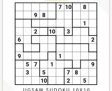 Jigsaw Sudoku 10x10