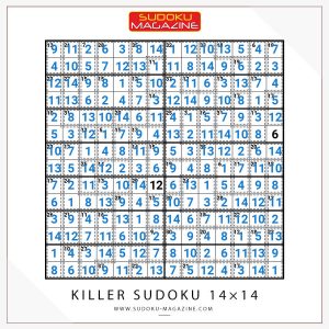 Killer Sudoku 14x14 Solution