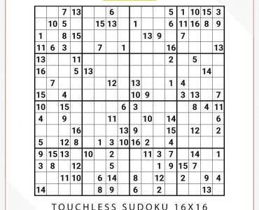 Touchless Sudoku 16x16