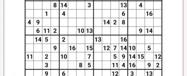 Anti-Knight Sudoku 16×16