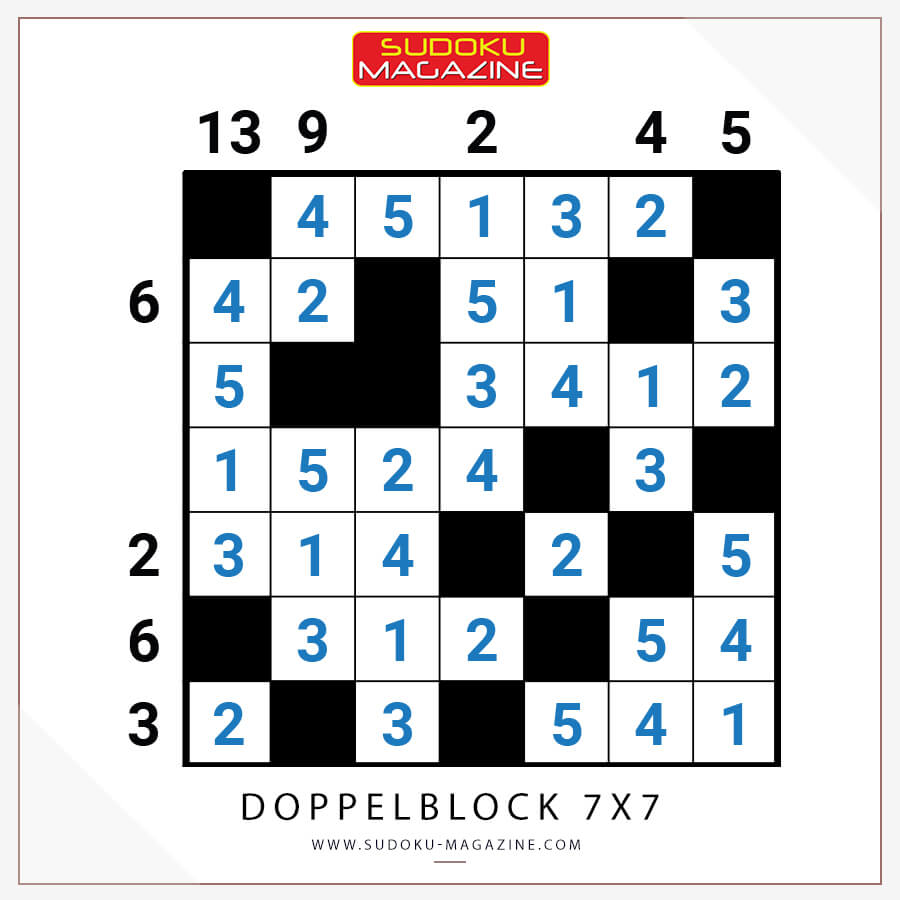 Doppelblock 7x7 Solution