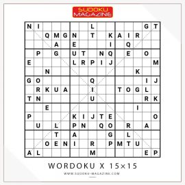 Wordoku X 15x15