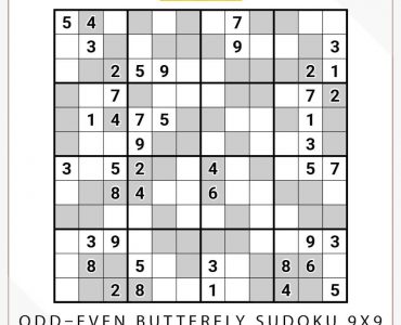 Odd–Even Butterfly Sudoku 9x9