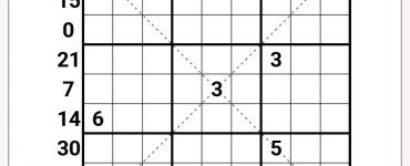 Sandwich Sudoku X 9x9