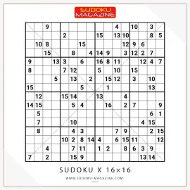 Sudoku 16x16 X