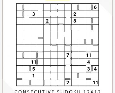 Consecutive Sudoku 12x12