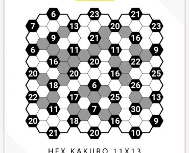 Hex Kakuro 11x13