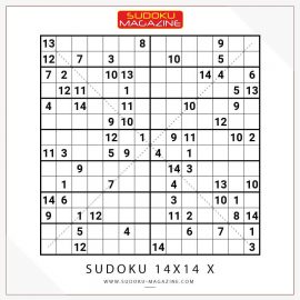 Sudoku 14x14 X