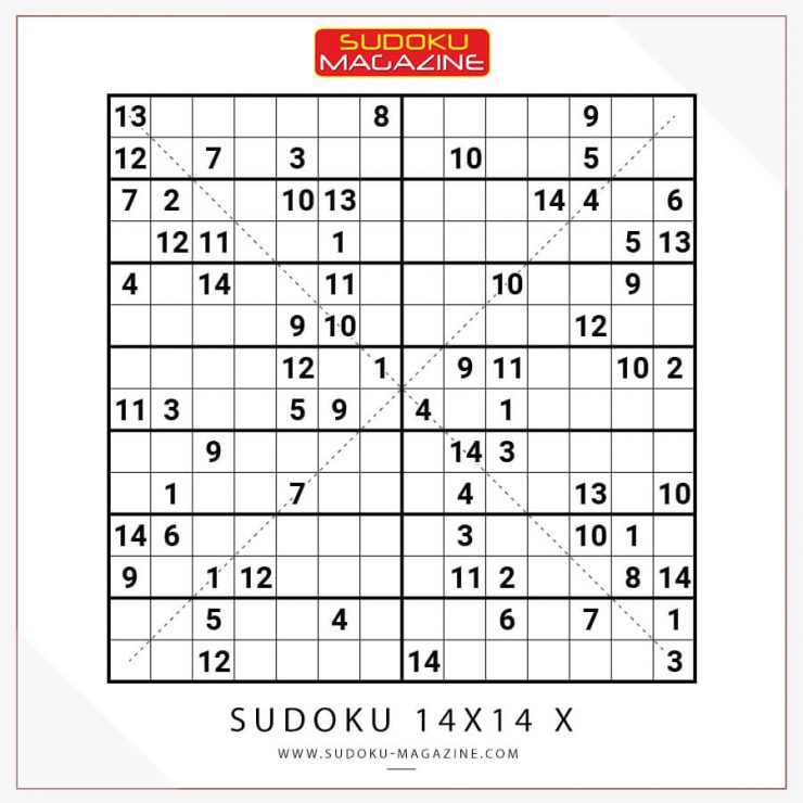 Sudoku 14x14 X