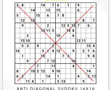 Anti Diagonal Sudoku 16x16