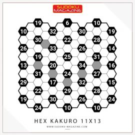 Hex Kakuro 11x13