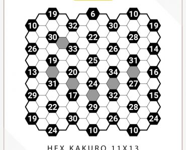 Hex Kakuro 11x13