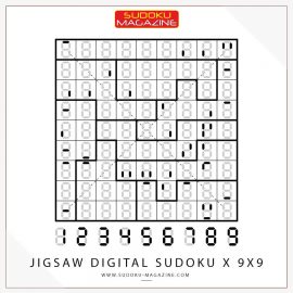 Jigsaw Digital Sudoku X 9x9