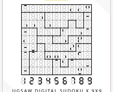 Jigsaw Digital Sudoku X 9x9