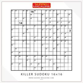 Killer Sudoku 16x16