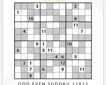 Odd Even Sudoku 12x12