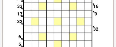 Asterisk Little Killer Sudoku 9×9