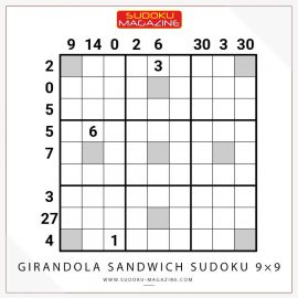 Girandola Sandwich Sudoku 9×9
