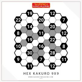 Hex Kakuro 9x9