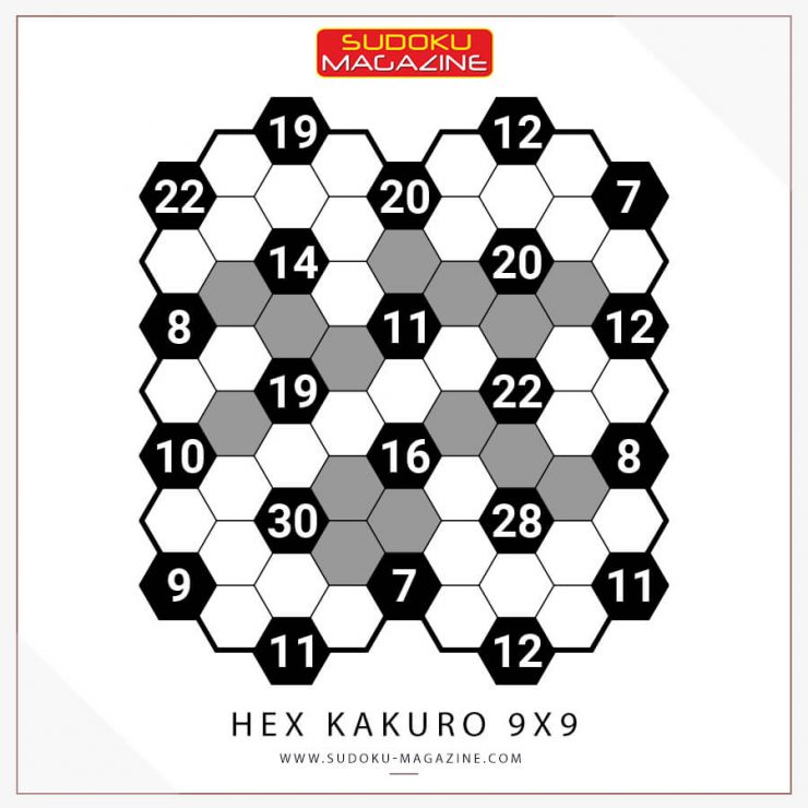 Hex Kakuro 9x9