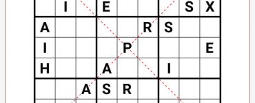 Anti Diagonal Wordoku 9x9