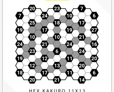 Hex Kakuro 11x13