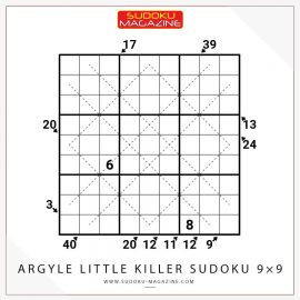 Argyle Little Killer Sudoku 9x9