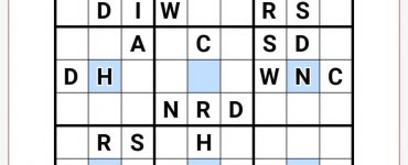 Center Dot Wordoku 9x9