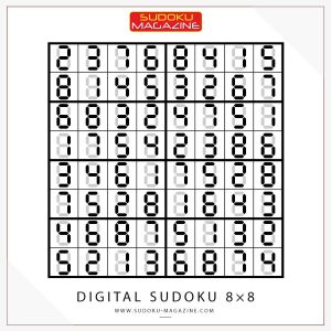 Digital Sudoku 8×8 Solution
